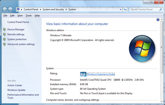 Windows 7 64 Bit