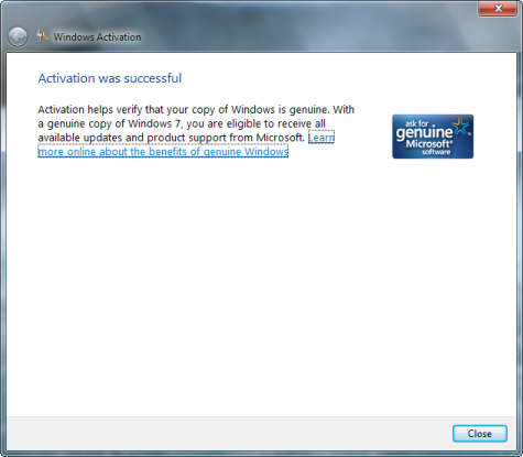 Activate Windows 7