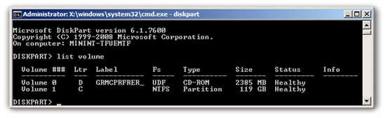 Windows 7 Partition