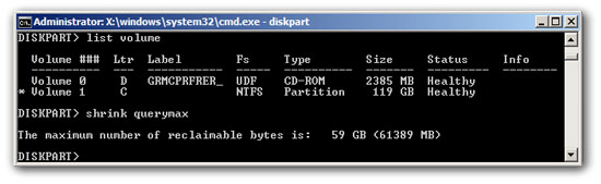 Windows 7 Partition