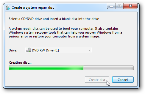 Windows 7 System Repair Disc