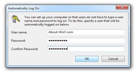 Windows 7 Auto Login