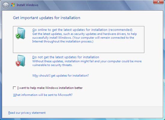 upgrade Windows Vista to Windows 7
