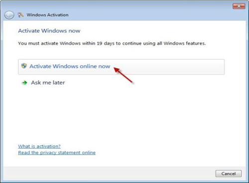 Windows 7 Activation