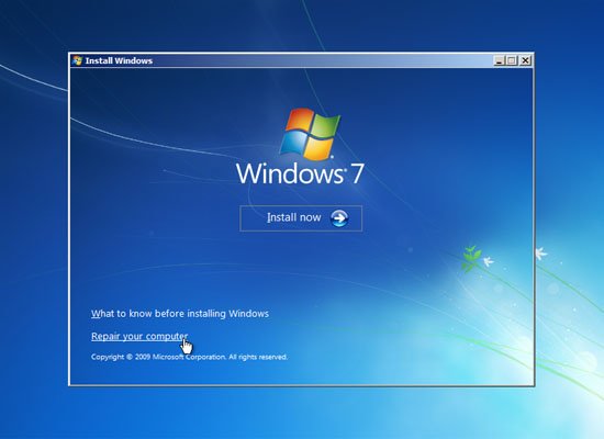 Windows 7 System Repair Disc